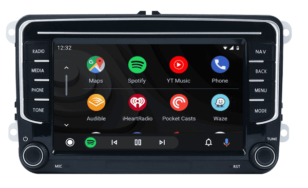 Navigatie met Android auto voor Volkwagen Seat Skoda